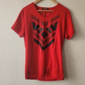 Red Graphic Men's Short Sleeve Tee